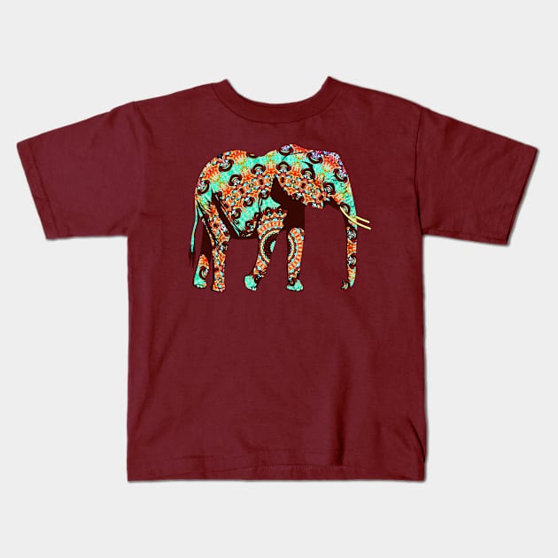 Indian Elephant Kids T-Shirt by Winterplay